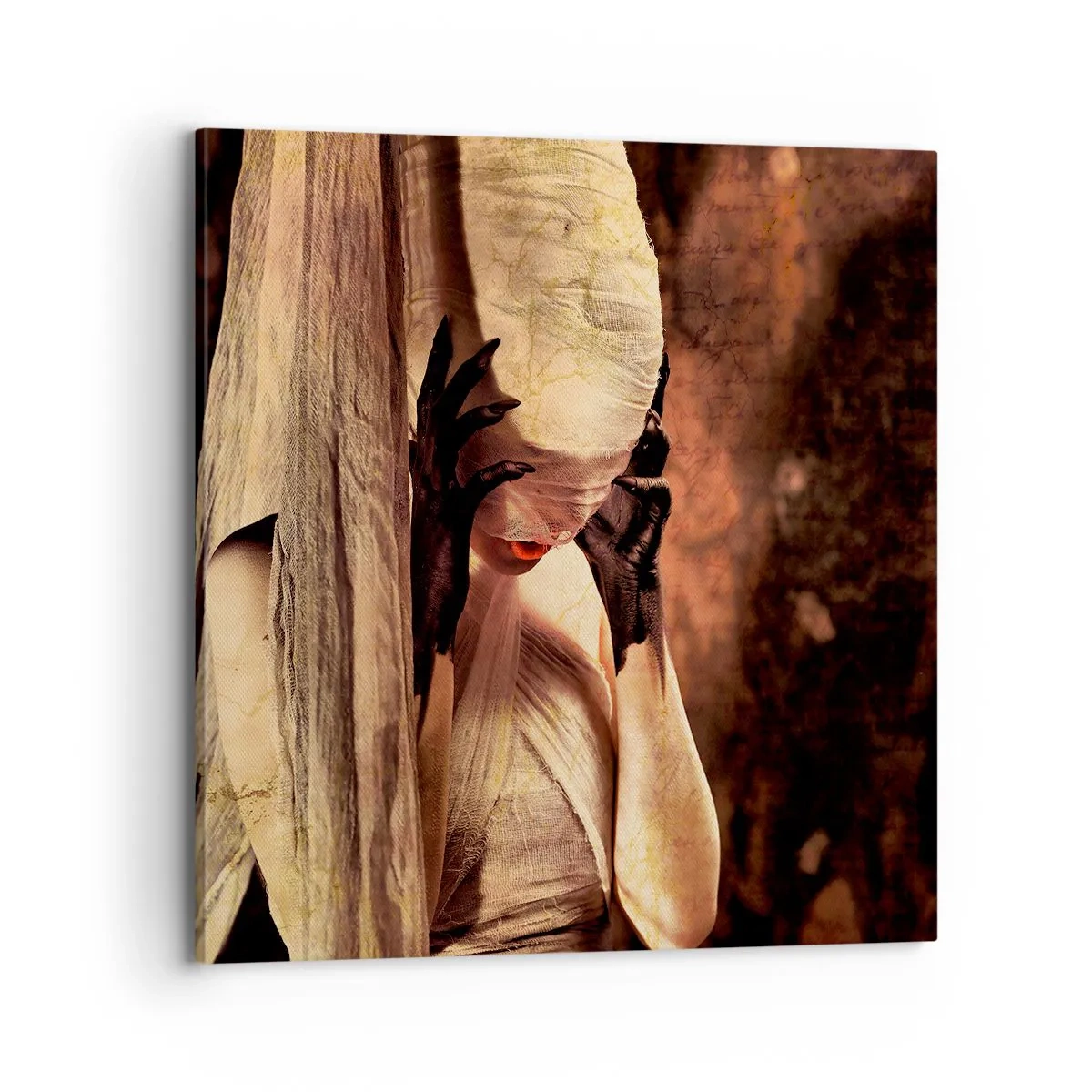 Bild auf Leinwand - Leinwandbild - Zwischen Gut und Böse - 70x70 cm