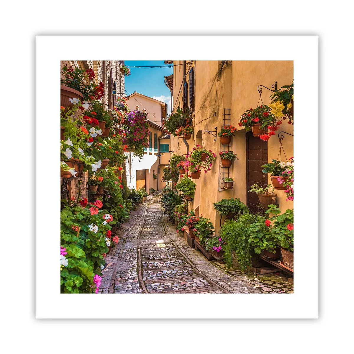 Poster - Italienische Gasse - 40x40 cm
