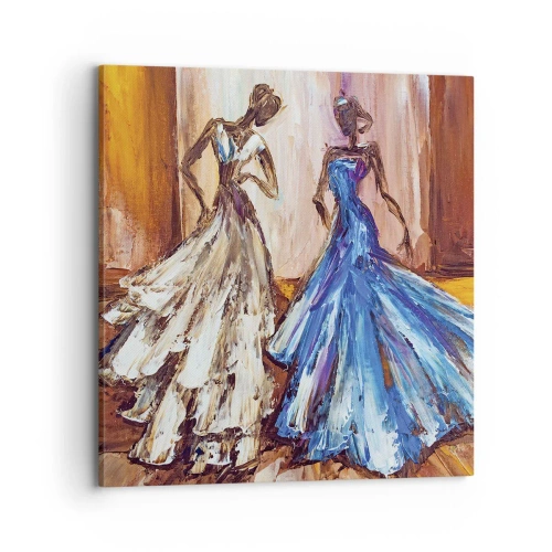 Bild auf Leinwand - Leinwandbild - Ein dankbares Duo - 70x70 cm