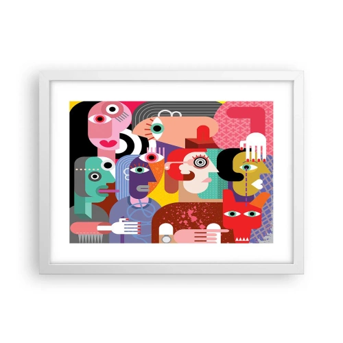 Poster in einem weißen Rahmen - Wir sind von Herrn Picasso - 40x30 cm