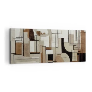 Bild auf Leinwand - Leinwandbild - Stadtbild 2.0 - 100x40 cm