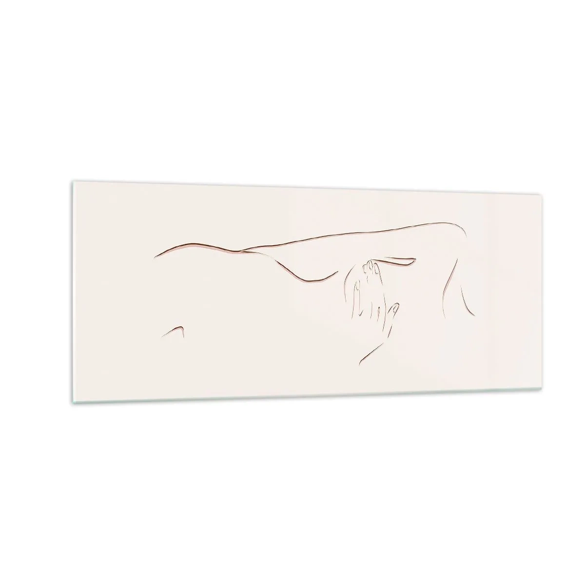 Glasbild - Bild auf glas - Die Form des Verlangens - 100x40 cm