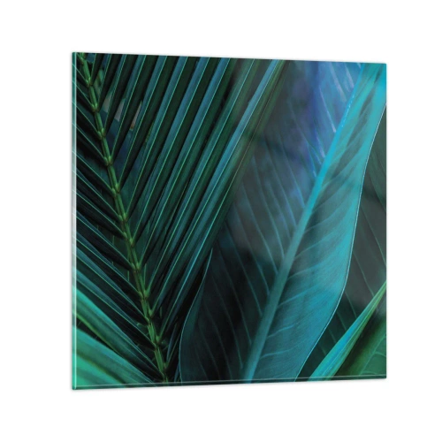 Glasbild - Bild auf glas - Die Anatomie des Grüns - 30x30 cm