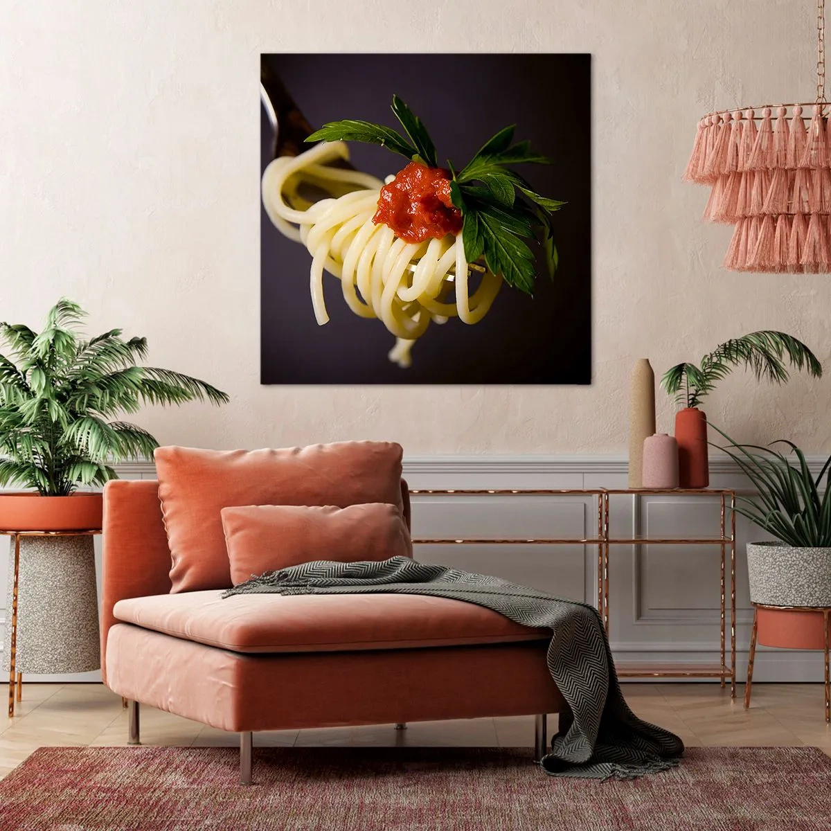 Bild auf Leinwand - Leinwandbild - Ein leckerer Bissen - 70x70 cm