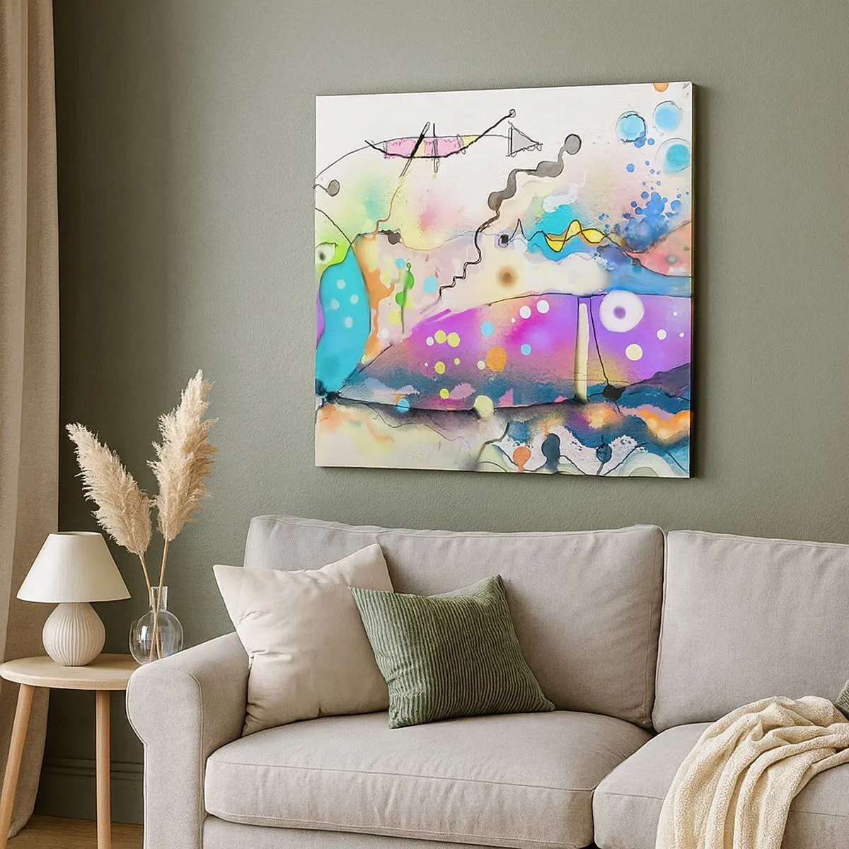 Bild auf Leinwand - Leinwandbild - Es fehlen die Worte! - 30x30 cm