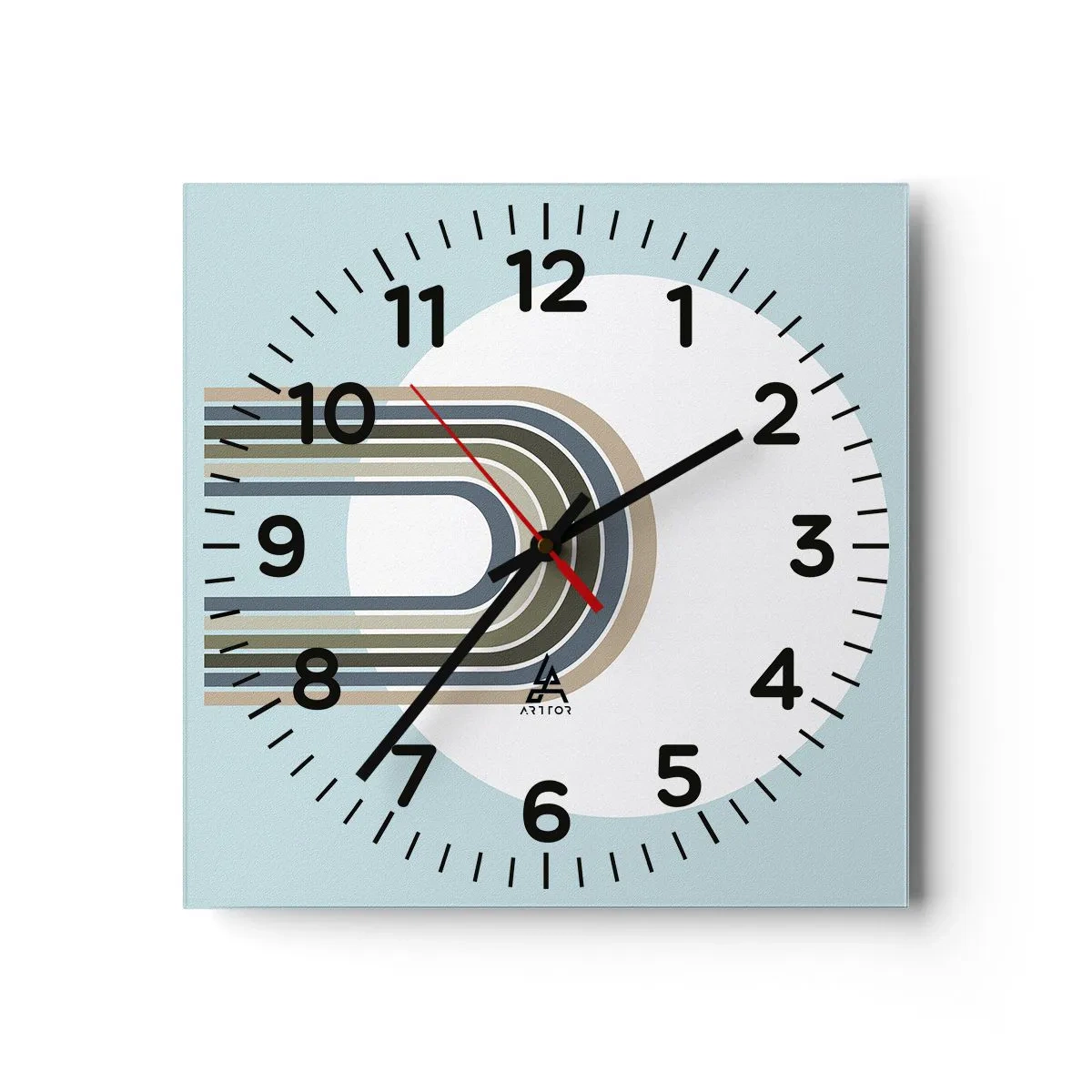 Wanduhr - Glasuhr - Unwiderstehliche Anziehungskraft - 30x30 cm