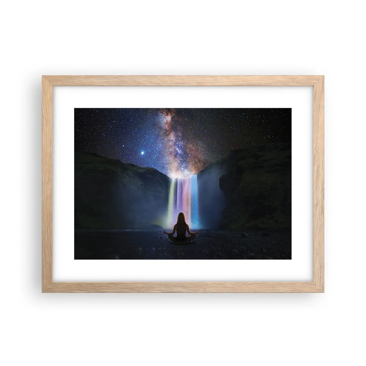 Poster in einem Rahmen aus heller Eiche - Absolute Harmonie - 40x30 cm