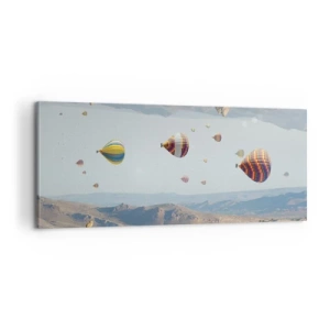 Bild auf Leinwand - Leinwandbild - Hier ist alles möglich - 100x40 cm