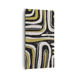 Bild auf Leinwand - Leinwandbild - Komposition: Straßen und Gassen - 65x120 cm