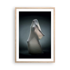 Poster in einem Rahmen aus heller Eiche - Versteckte Wünsche - 50x70 cm