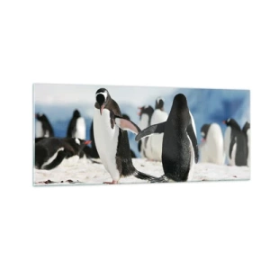 Glasbild - Bild auf glas - Tanzen im Schnee - 100x40 cm