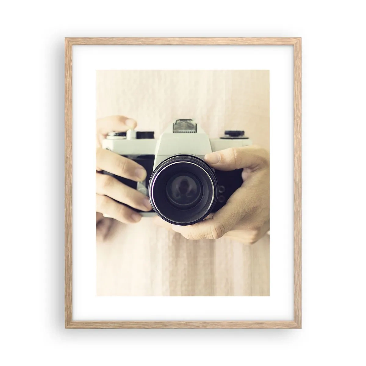 Poster in einem Rahmen aus heller Eiche - Um mehr zu sehen ... - 40x50 cm