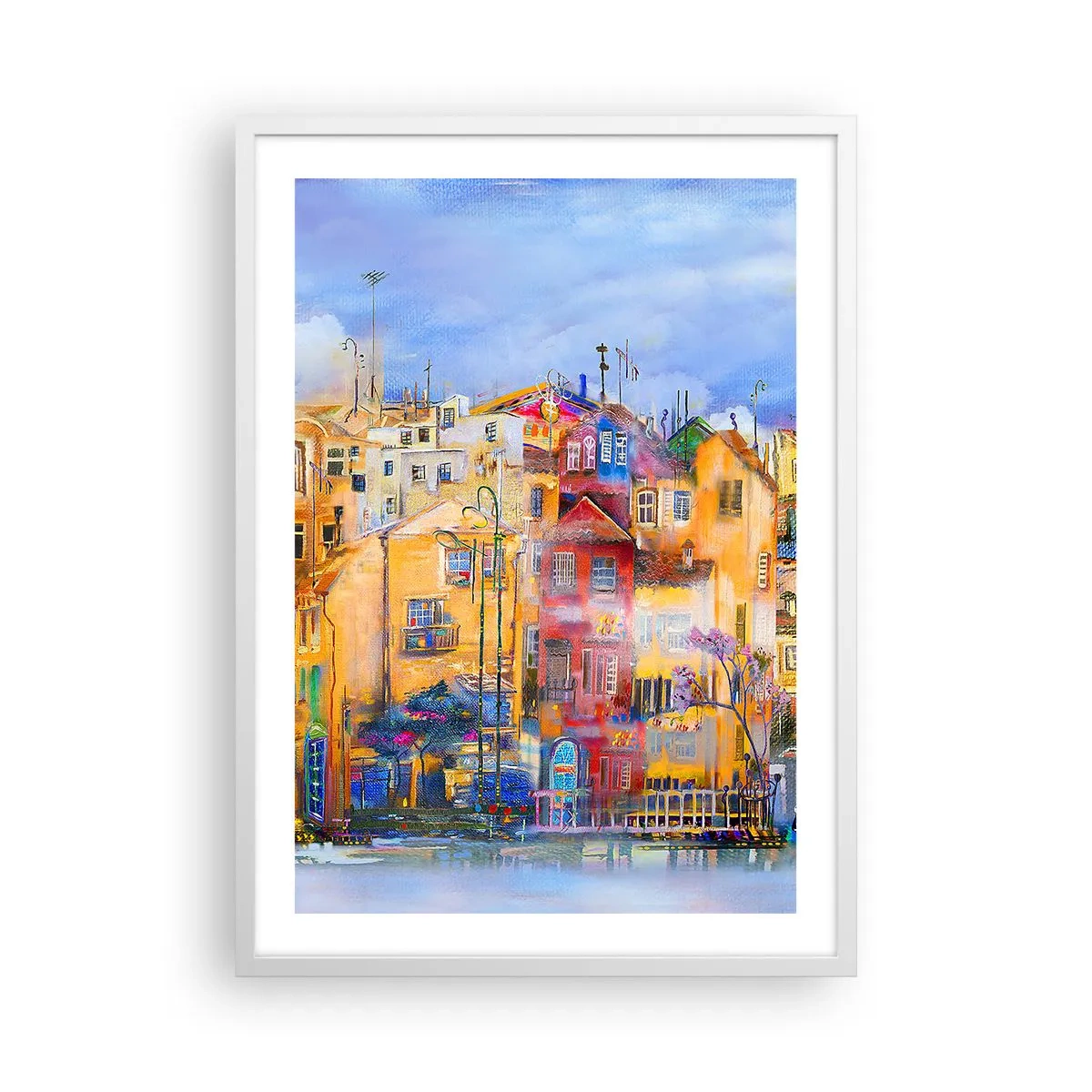 Poster in einem weißen Rahmen - Wir sind zusammen - 50x70 cm