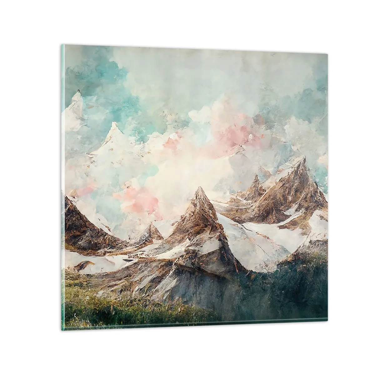 Glasbild - Bild auf glas - Felsklingen - 50x50 cm