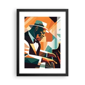 Poster in einem schwarzem Rahmen - Alles vom Jazz - 30x40 cm