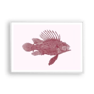 Poster in einem weißen Rahmen - Bewohner exotischer Gewässer - 100x70 cm