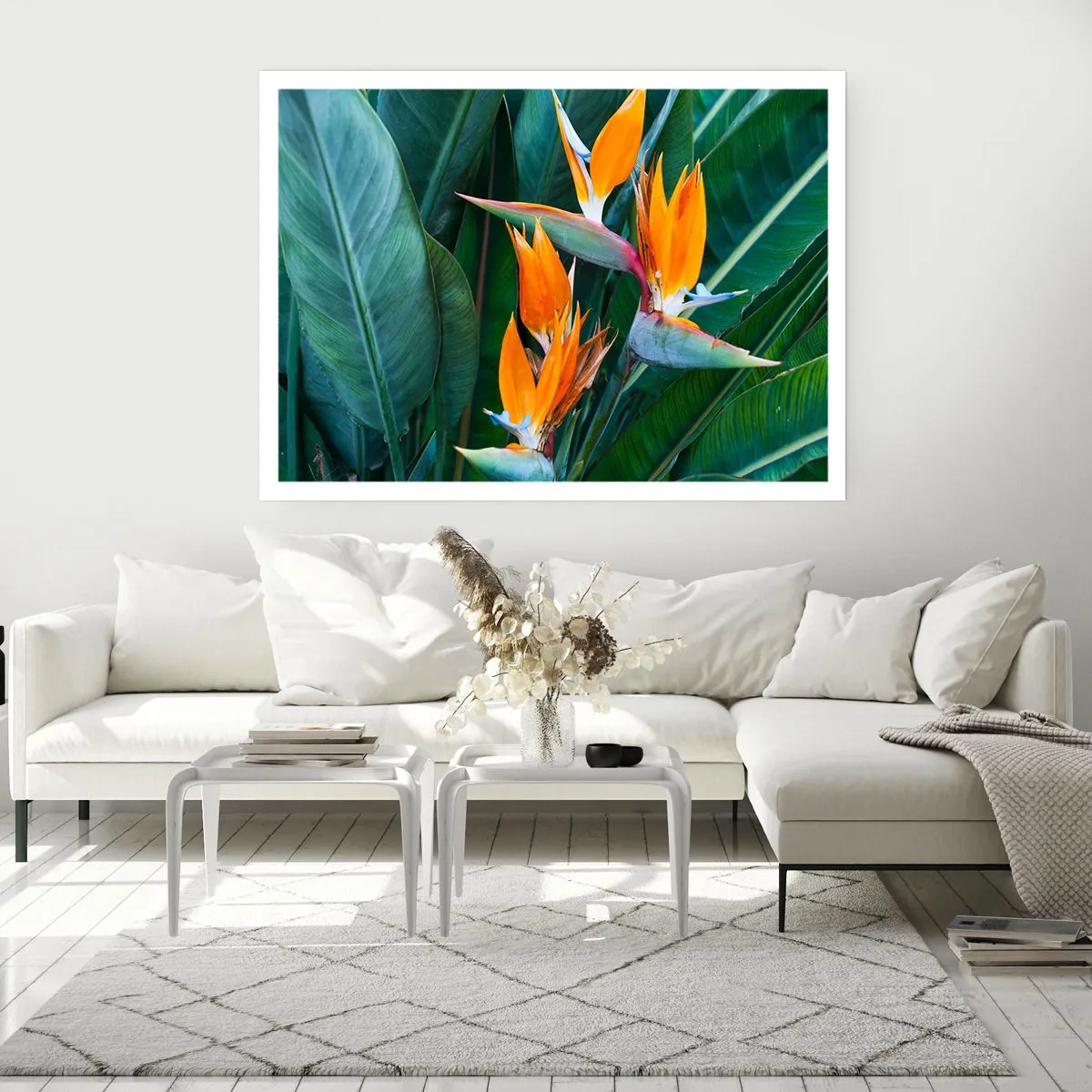 Poster - Ist es eine Blume oder ist es ein Vogel? - 91x61 cm