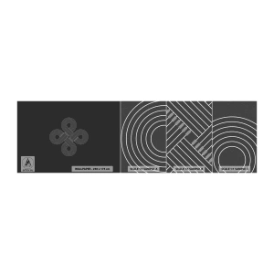 Fototapeten Muster Premium Canvas - Im keltischen Geist - Abstraktion, Stück, Minimalismus - 100x30 cm