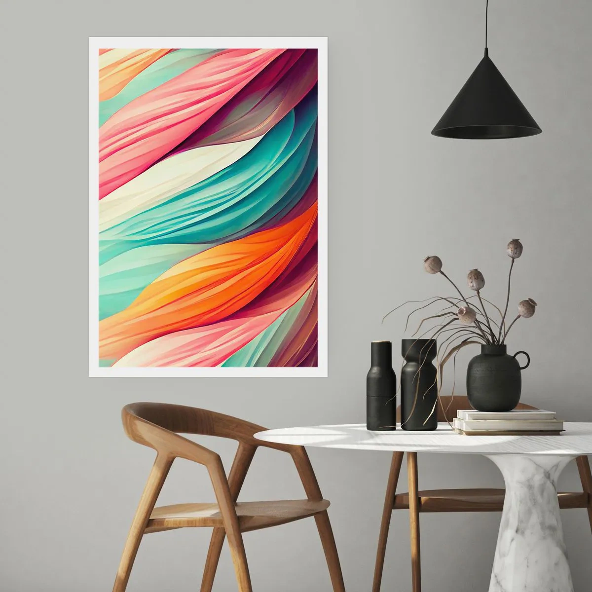 Poster - Regenbogengewebe - 30x40 cm