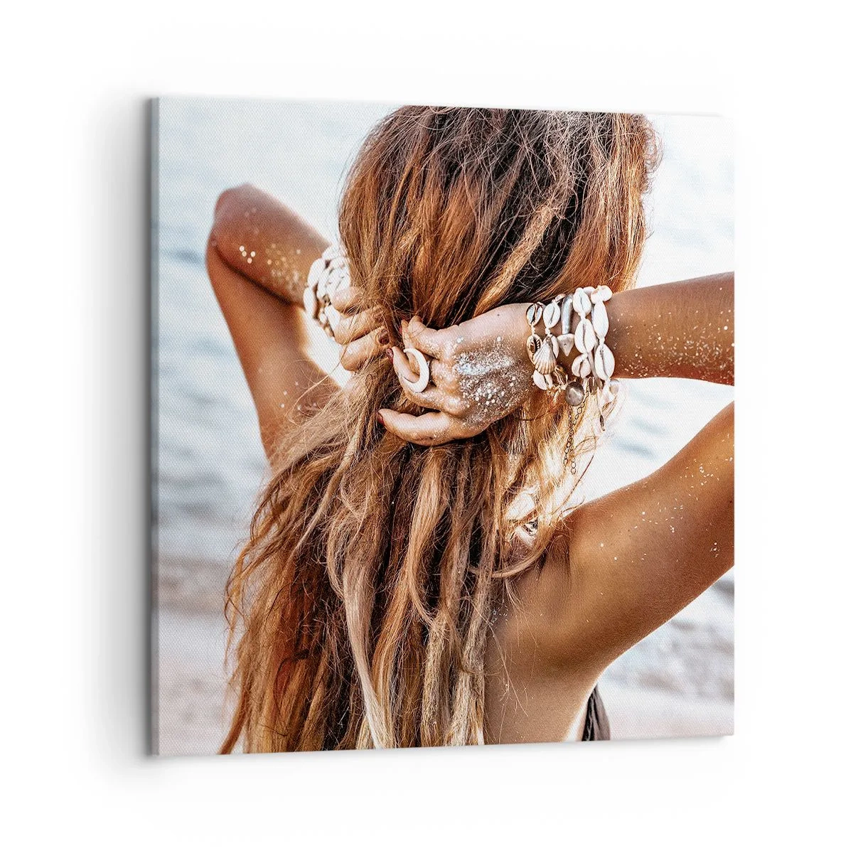 Bild auf Leinwand - Leinwandbild - Eine Schwester von Wasser und Sonne - 50x50 cm