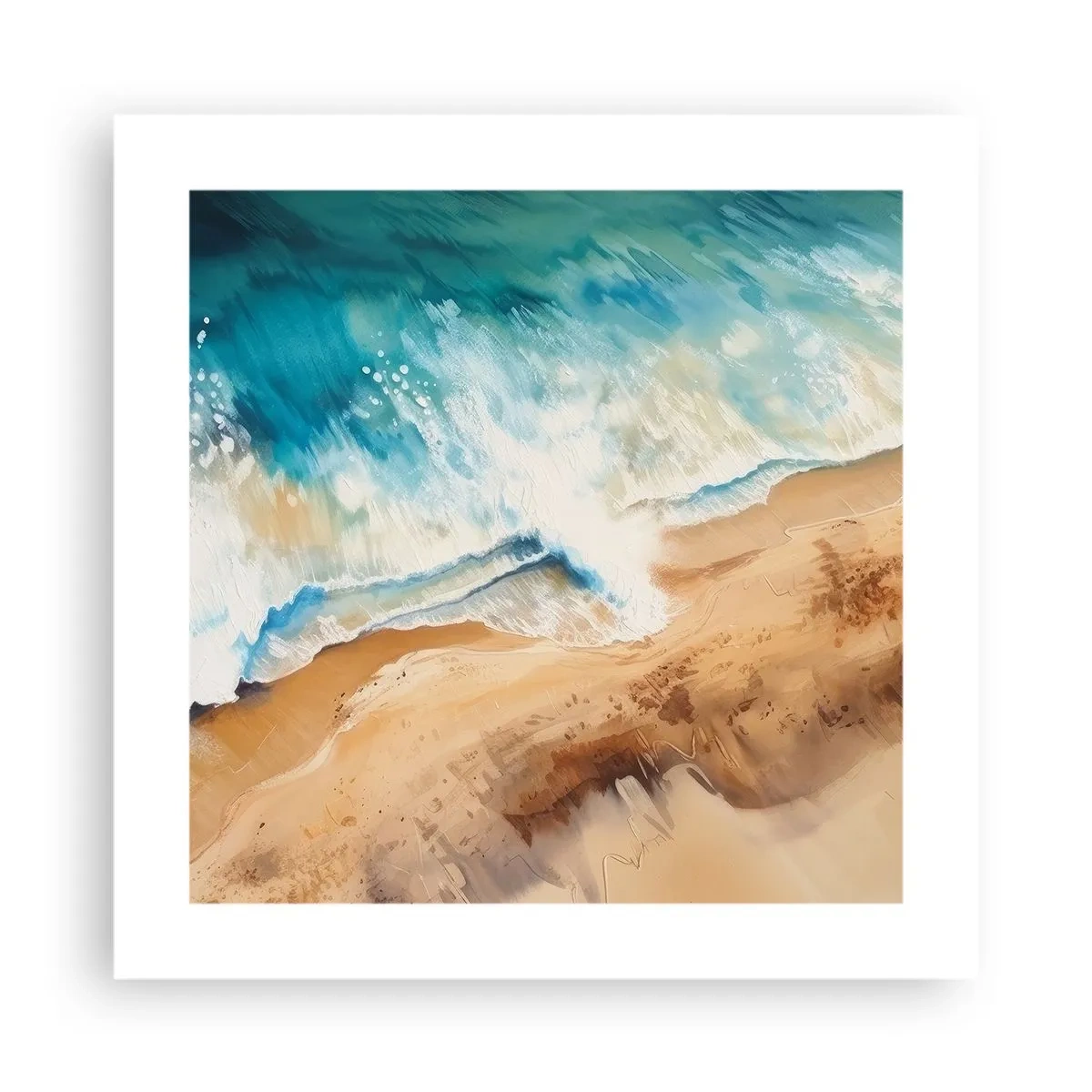 Poster - Zurückkehrende Welle - 40x40 cm
