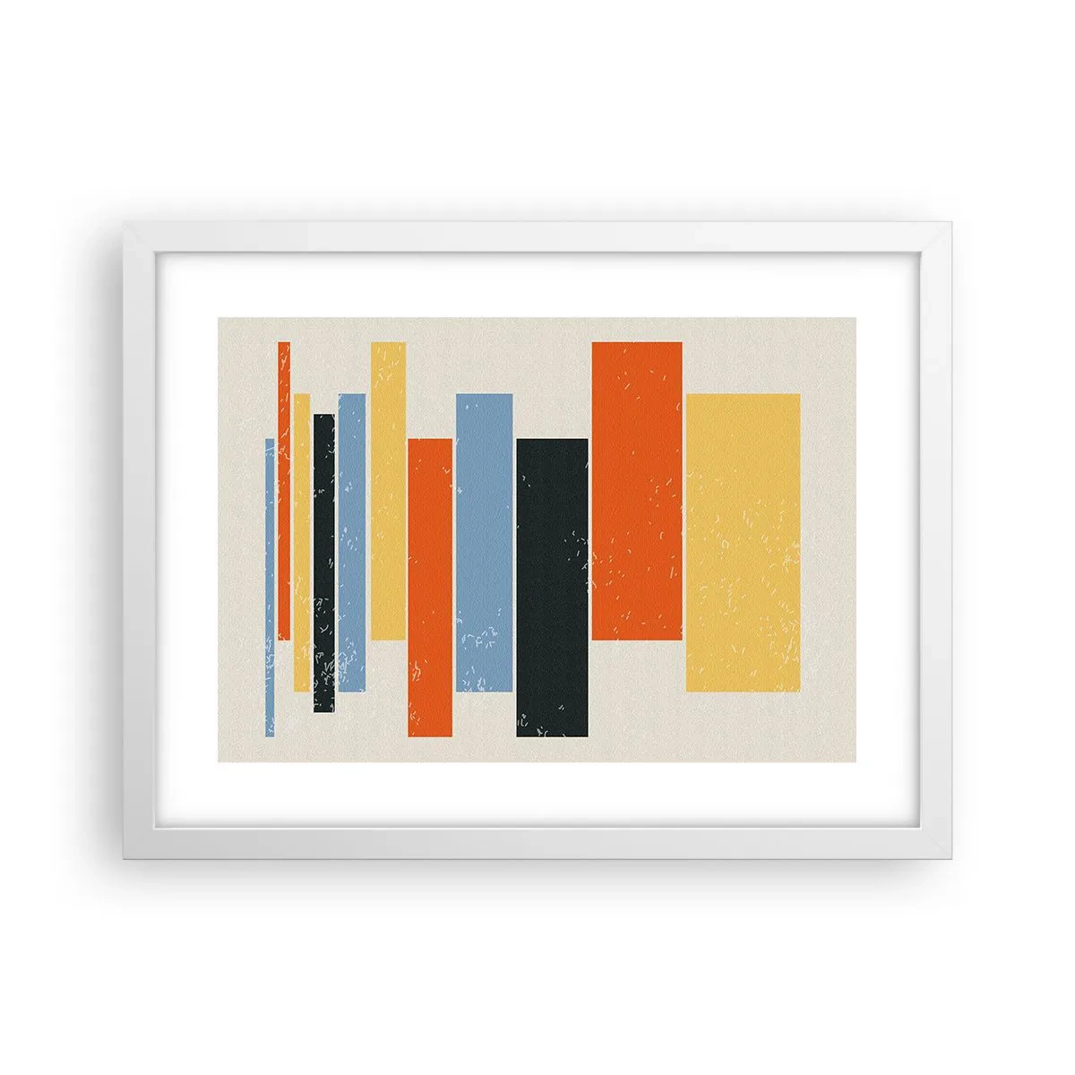 Poster in einem weißen Rahmen - Musiknotation - 40x30 cm