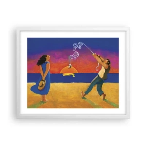 Poster in einem weißen Rahmen - Mehr als ein Sternchen vom Himmel - 50x40 cm