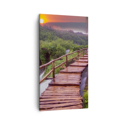 Bild auf Leinwand - Leinwandbild - Schönheit jenseits des Glaubens - 45x80 cm