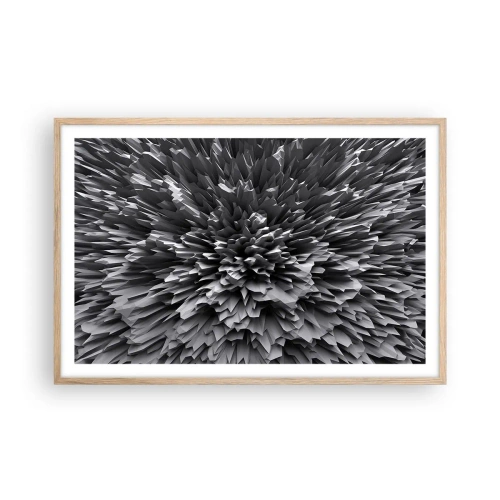 Poster in einem Rahmen aus heller Eiche - Härter kann es nicht werden - 91x61 cm