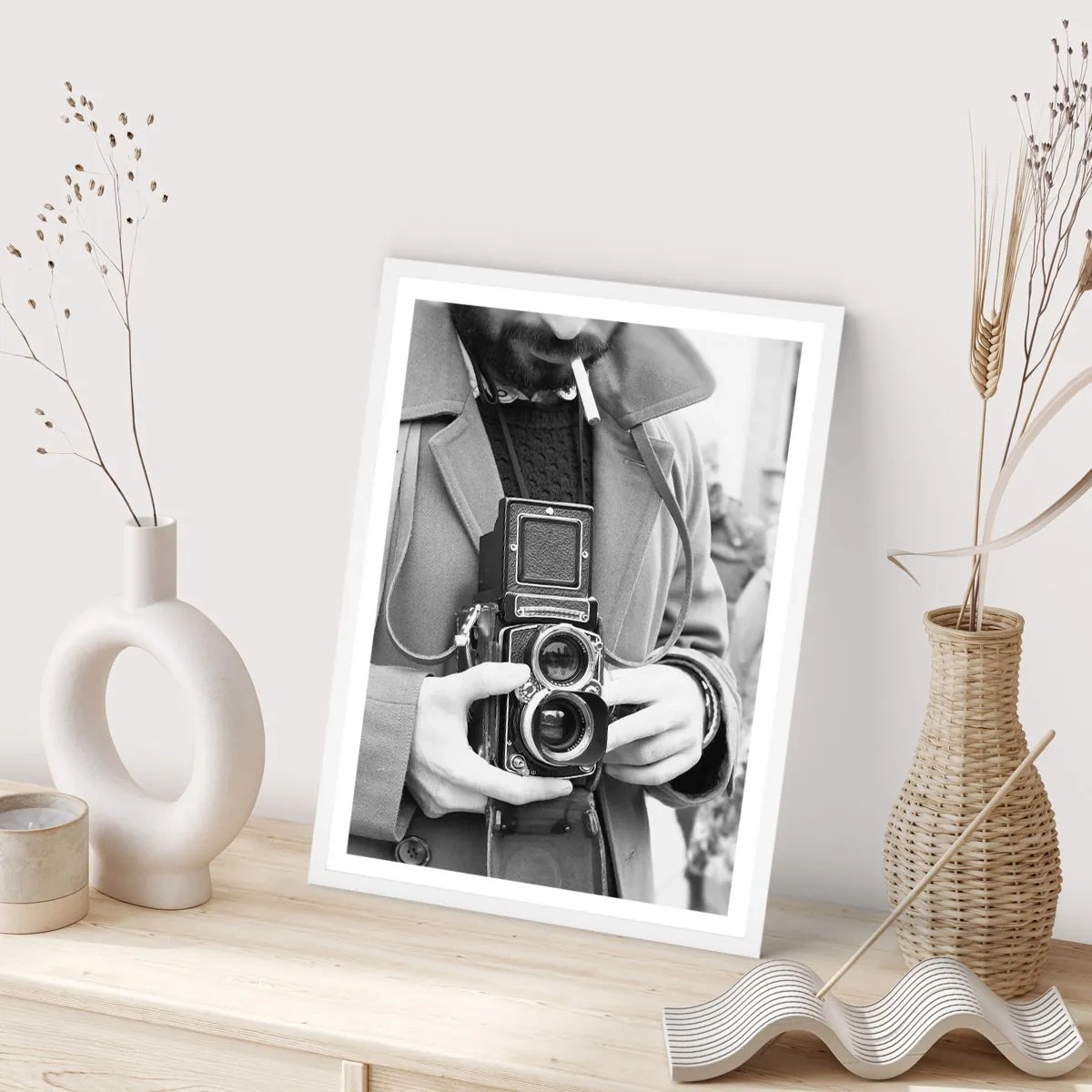 Poster in einem weißen Rahmen - Retro-Stil - 70x100 cm