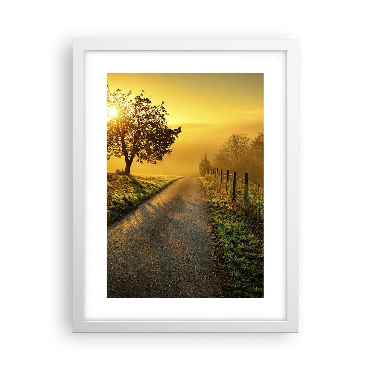 Poster in einem weißen Rahmen - Honig-Nachmittag - 30x40 cm