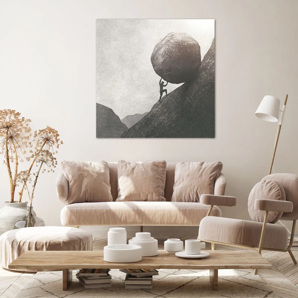 Bild auf Leinwand - Leinwandbild - Ich glaube wider alle Hoffnung - 40x40 cm