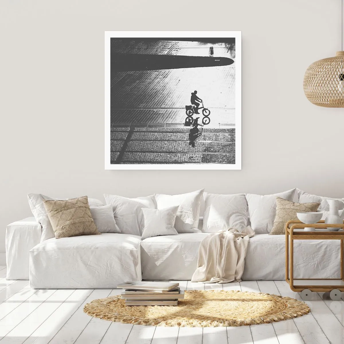 Poster - Vor sich hin durch die Stadt - 30x30 cm