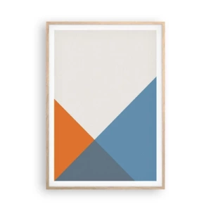 Poster in einem Rahmen aus heller Eiche - In einem Winkel… - 70x100 cm