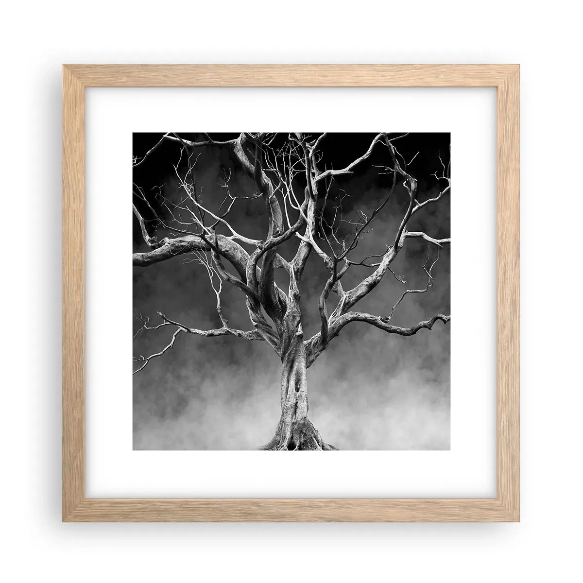 Poster in einem Rahmen aus heller Eiche - Ursprünglich und heilig - 30x30 cm