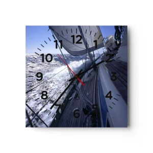 Wanduhr - Glasuhr - Ich weiß was es heißt ein Vogel zu sein - 40x40 cm