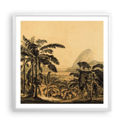 Poster in einem weißen Rahmen - in einem kolonialen Klima - 60x60 cm
