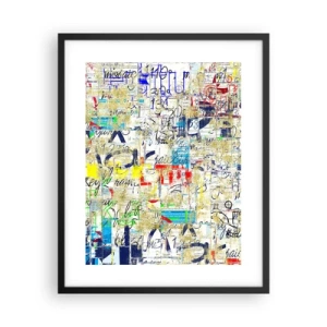 Poster in einem schwarzem Rahmen - Es freut einfach die Augen - 40x50 cm