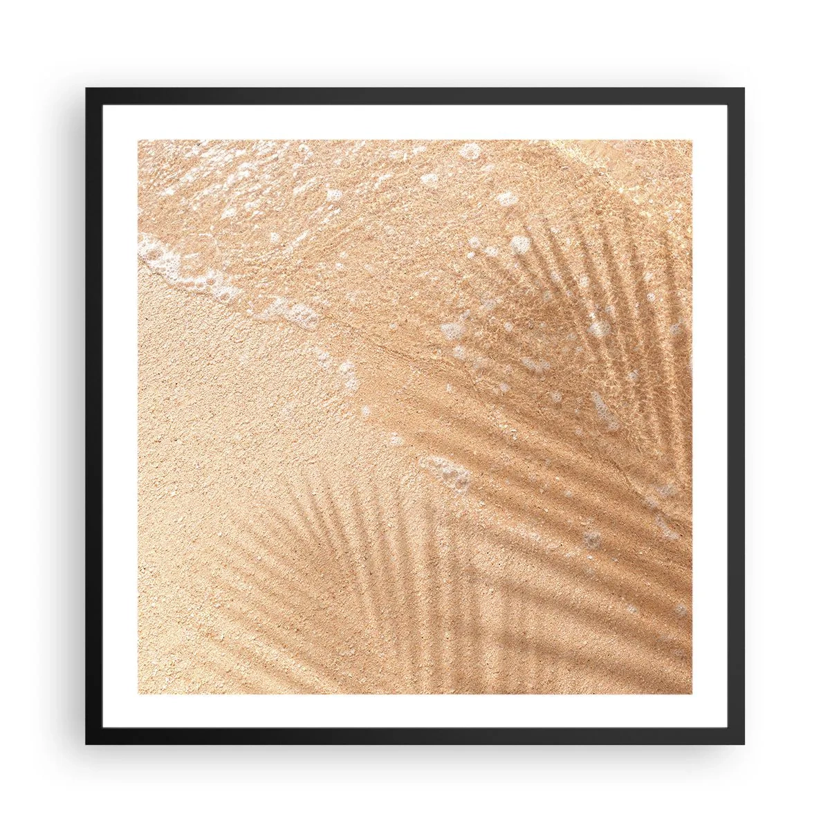 Poster in einem schwarzem Rahmen - Der Schatten eines heißen Sommers - 60x60 cm