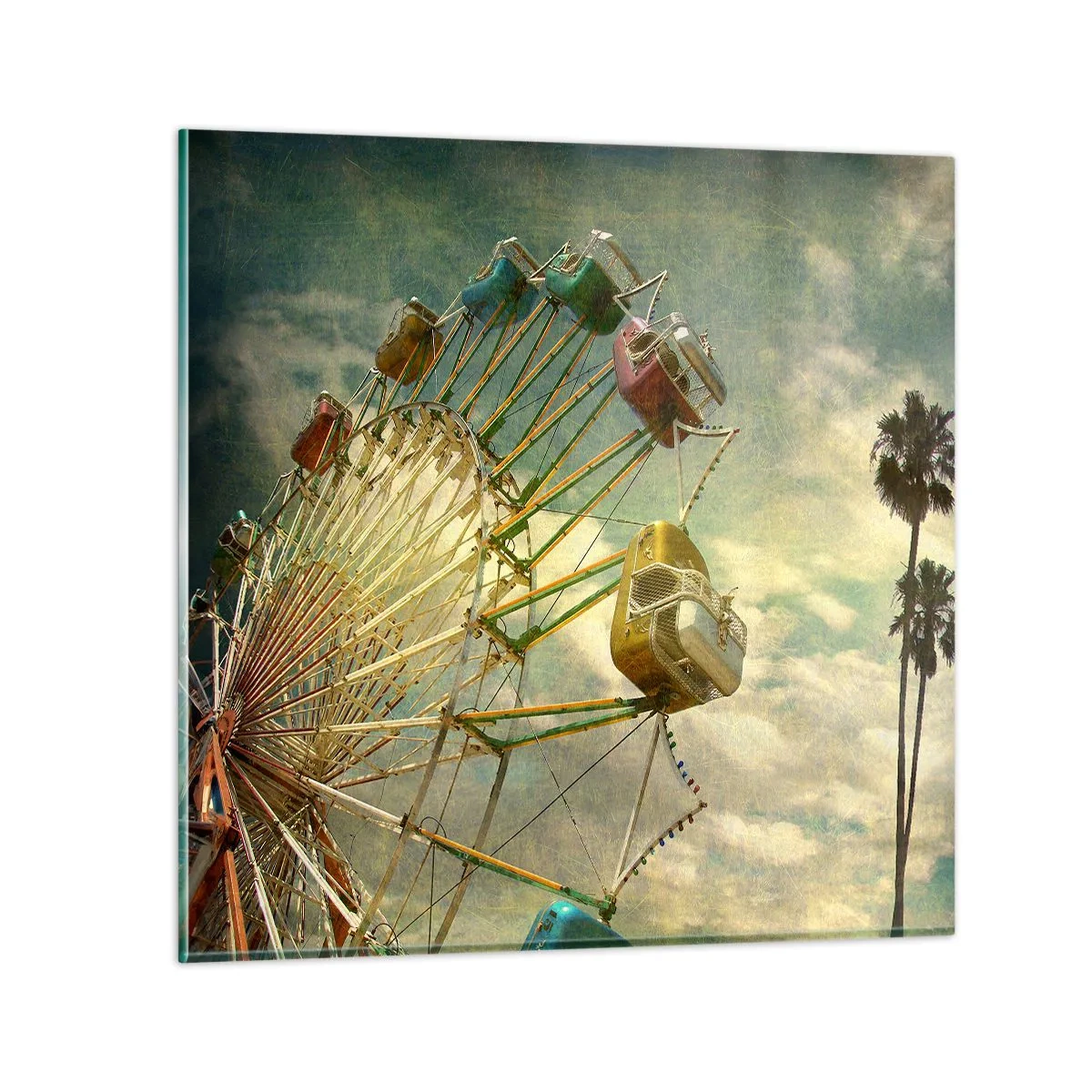 Glasbild - Bild auf glas - Es wird Spaß geben ... - 40x40 cm