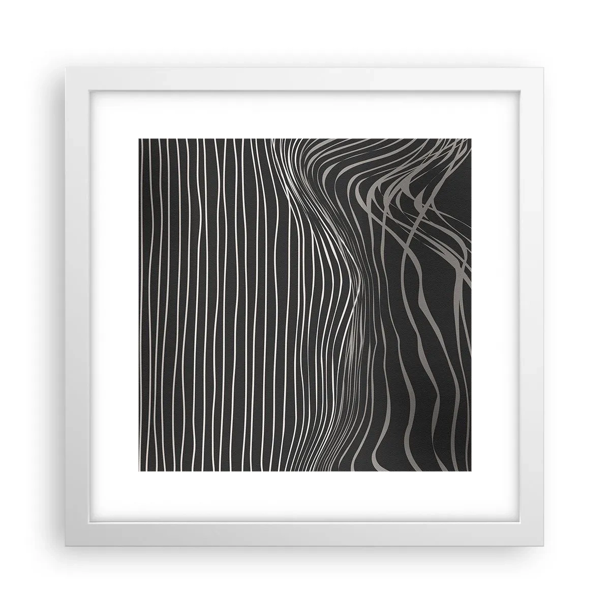 Poster in einem weißen Rahmen - Rhythmus und Akzent - 30x30 cm