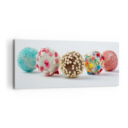 Bild auf Leinwand - Leinwandbild - Das Leben kann süß sein - 100x40 cm