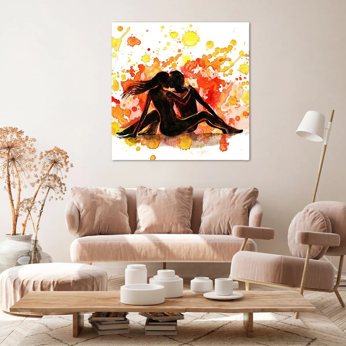 Bild auf Leinwand - Leinwandbild - Und es war Licht - 40x40 cm