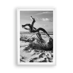Poster in einem weißen Rahmen - Meeresskulptur - 61x91 cm