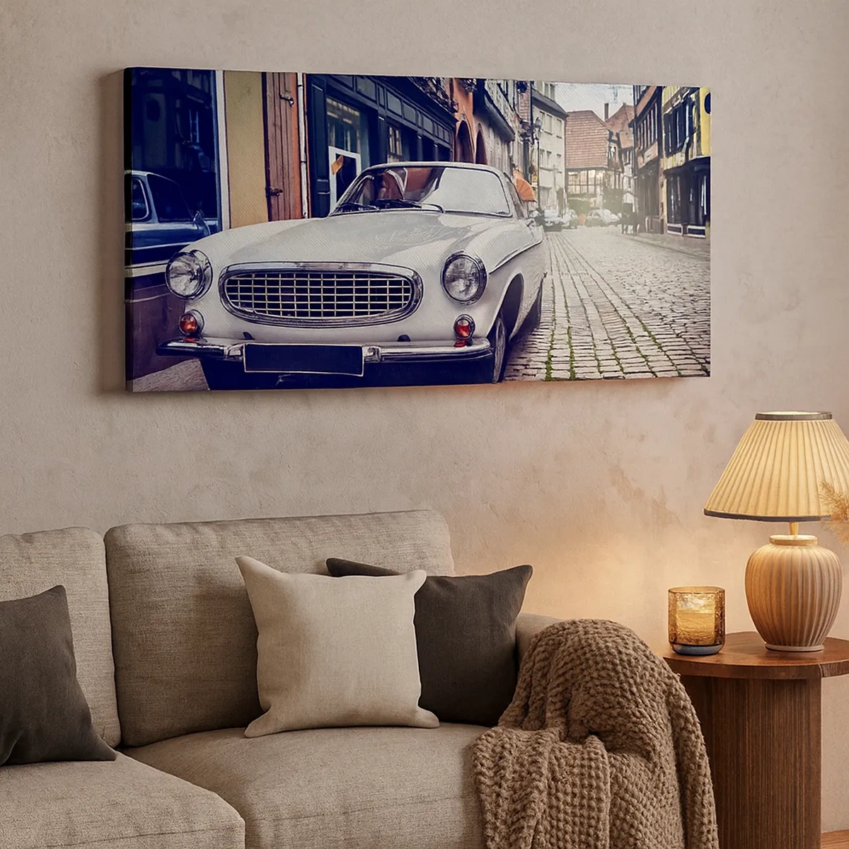 Bild auf Leinwand - Leinwandbild - Die Vergangenheit ist heute - 30x30 cm