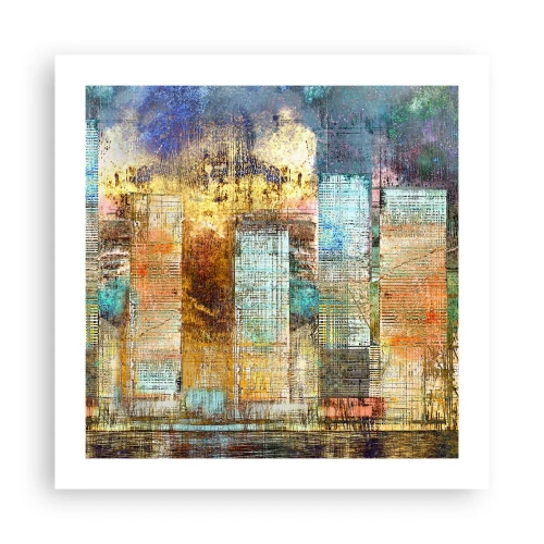 Poster - Sonnige Metropole - 50x50 cm