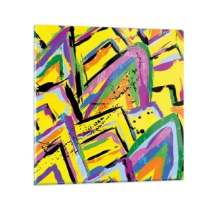 Glasbild - Bild auf glas - Bis sie vor Freude schreit - 30x30 cm