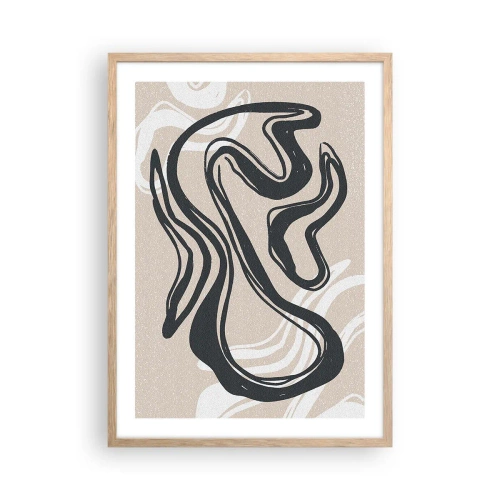 Poster in einem Rahmen aus heller Eiche - Vervielfachter Ausdruck - 50x70 cm