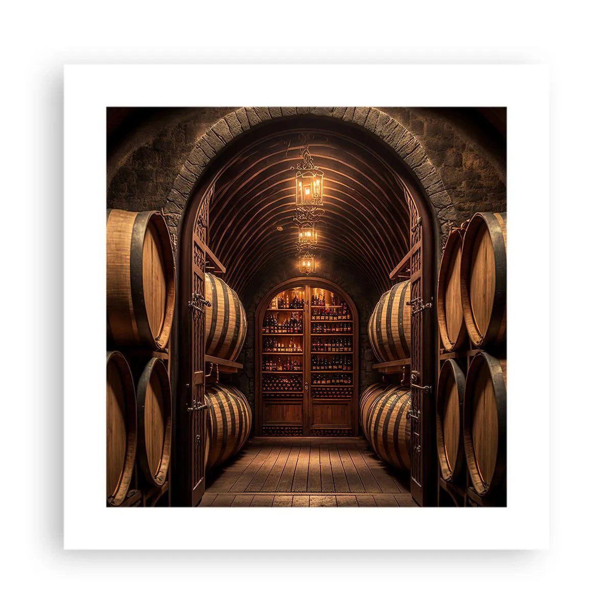 Poster - Stimmungsvoller Keller - 40x40 cm