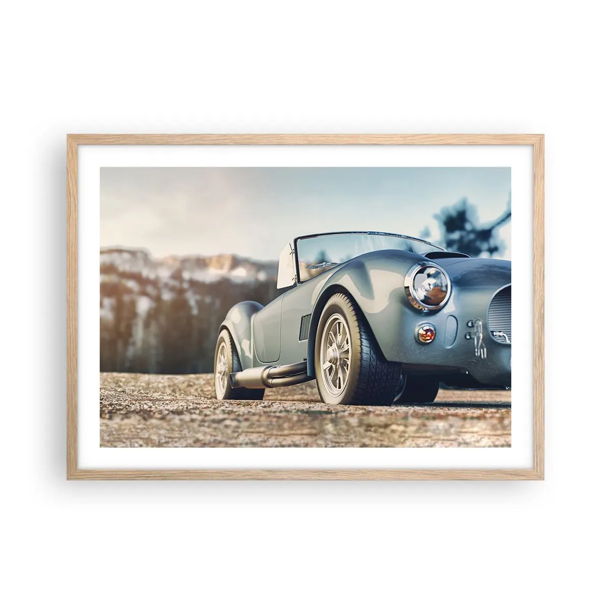 Poster in einem Rahmen aus heller Eiche - Denn Stil zählt - 70x50 cm